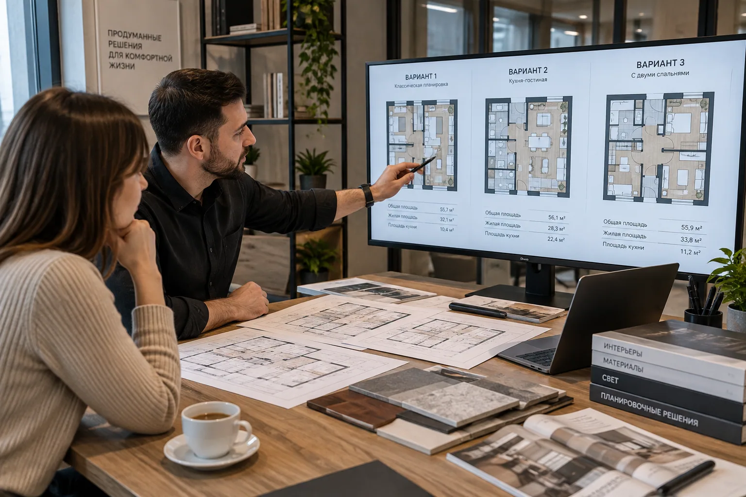 Layout options and furniture