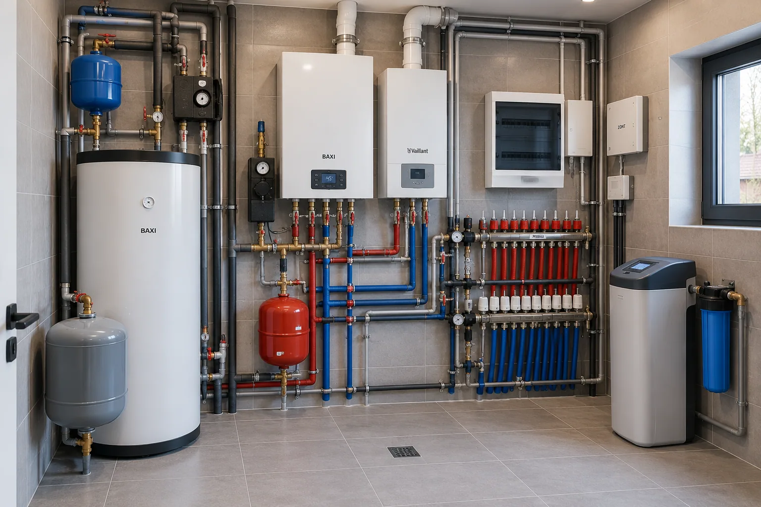 Building services and technical rooms