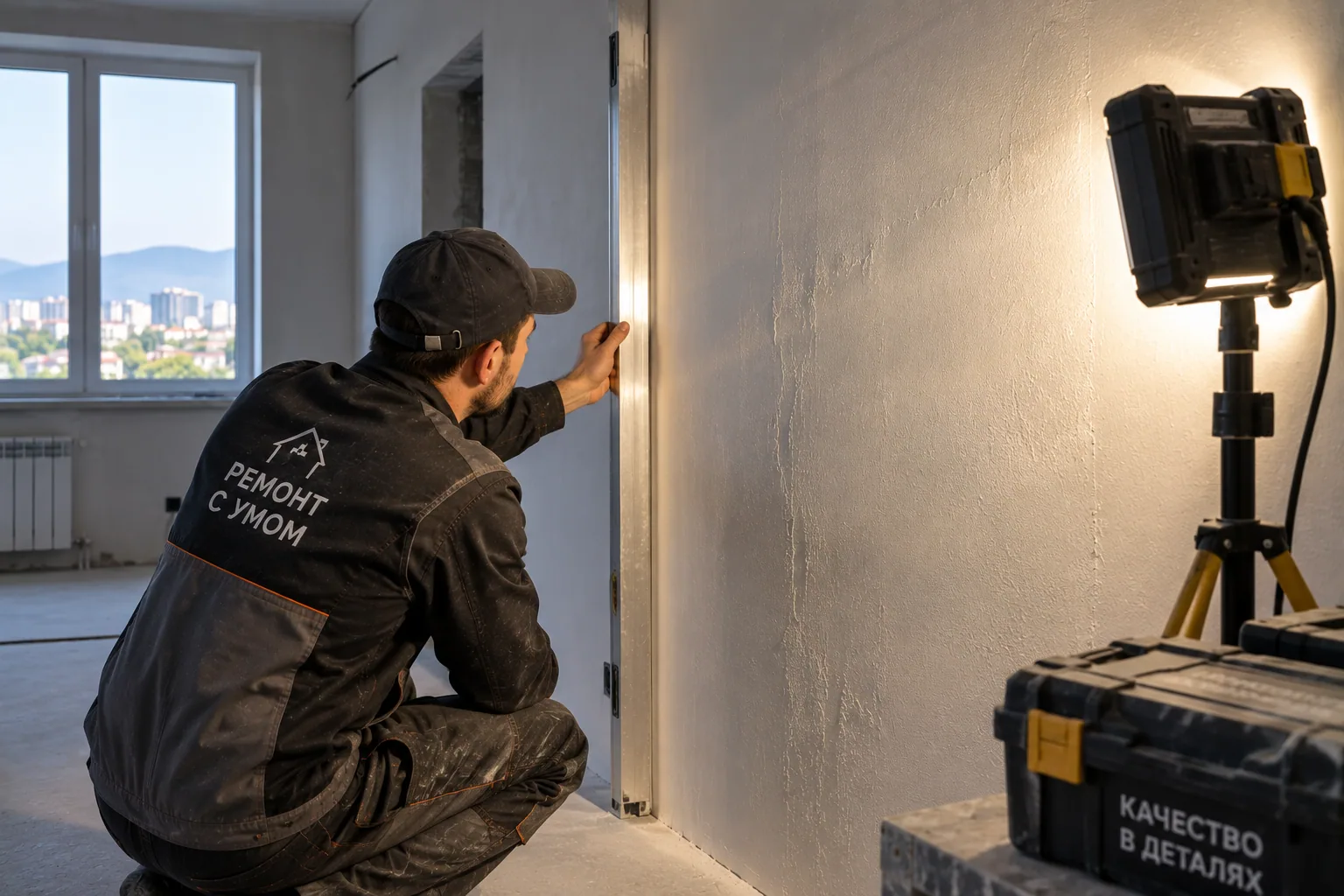 Surface check under raking light