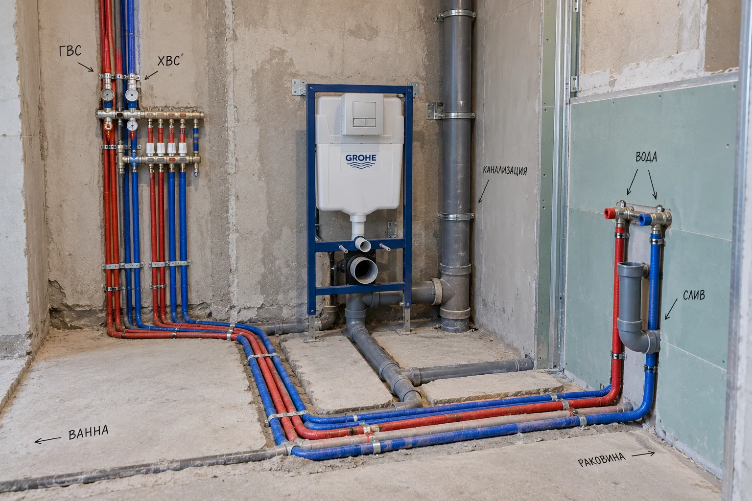 Water and drainage before closure