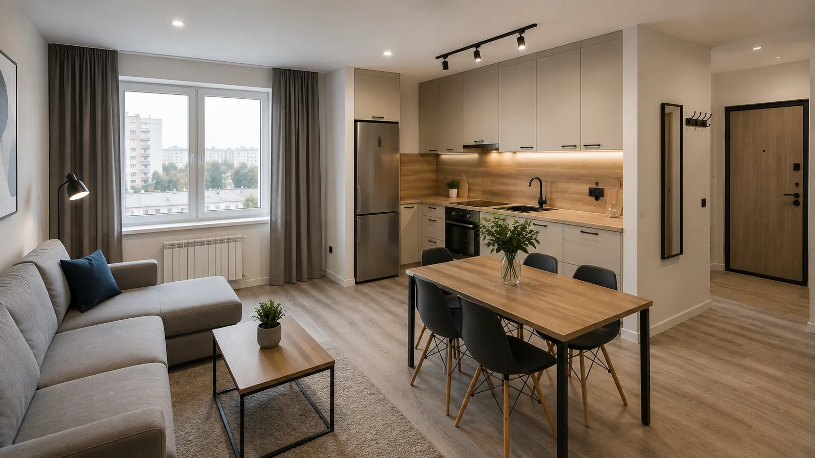 Apartment renovated for long-term rental