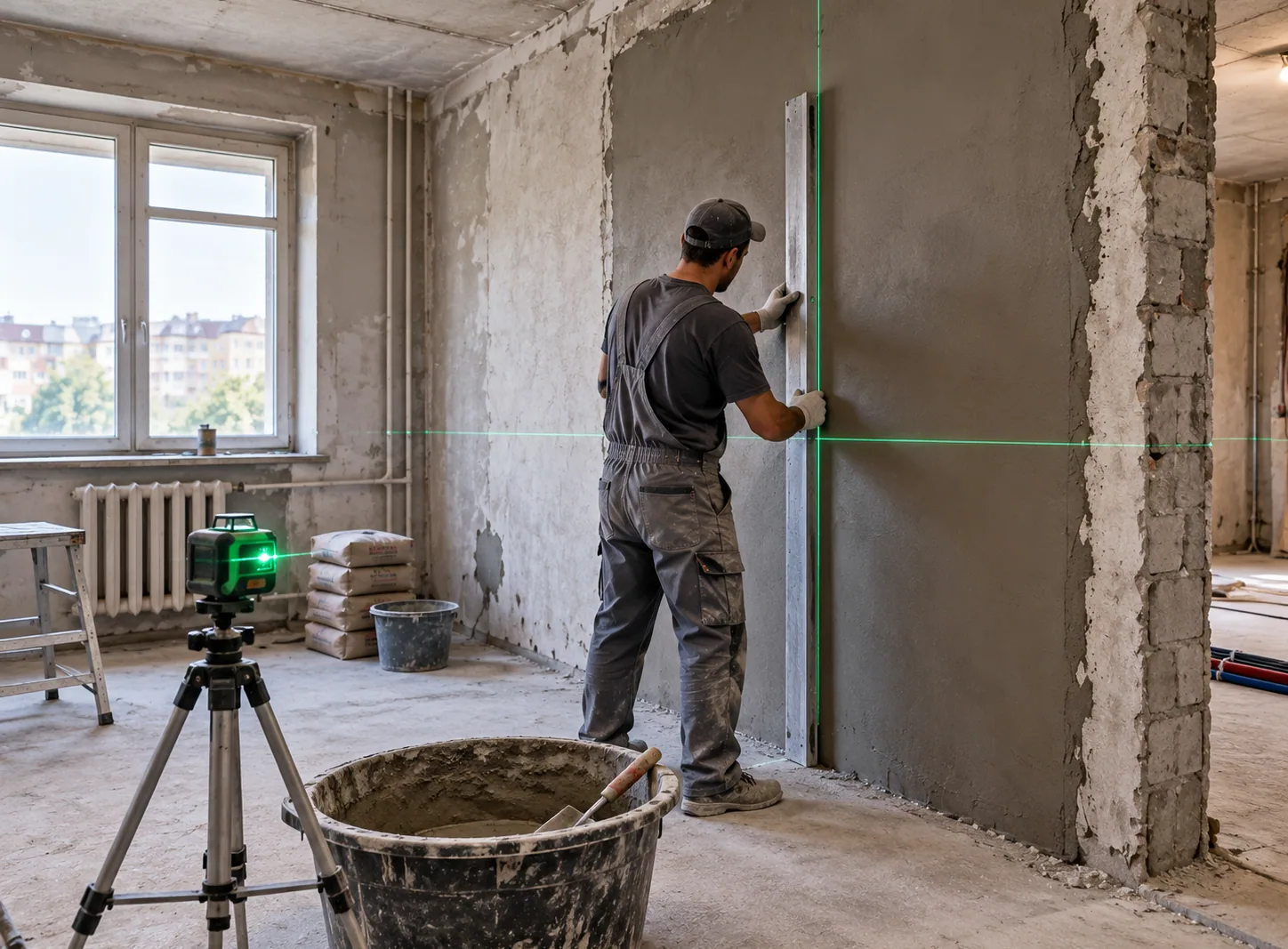 Renovation work in the apartment on Aram Khachaturian Street