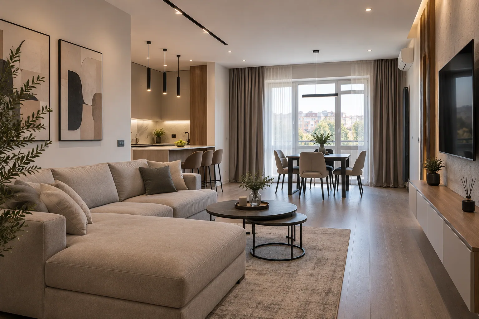Completed renovation of the apartment on Aram Khachaturian Street