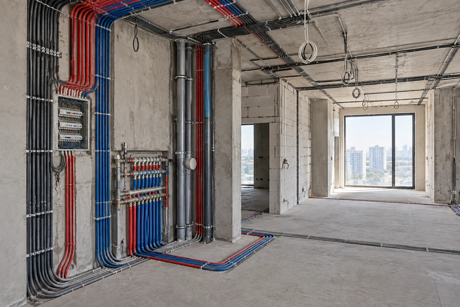 Renovation work in the family apartment at Aria Residence