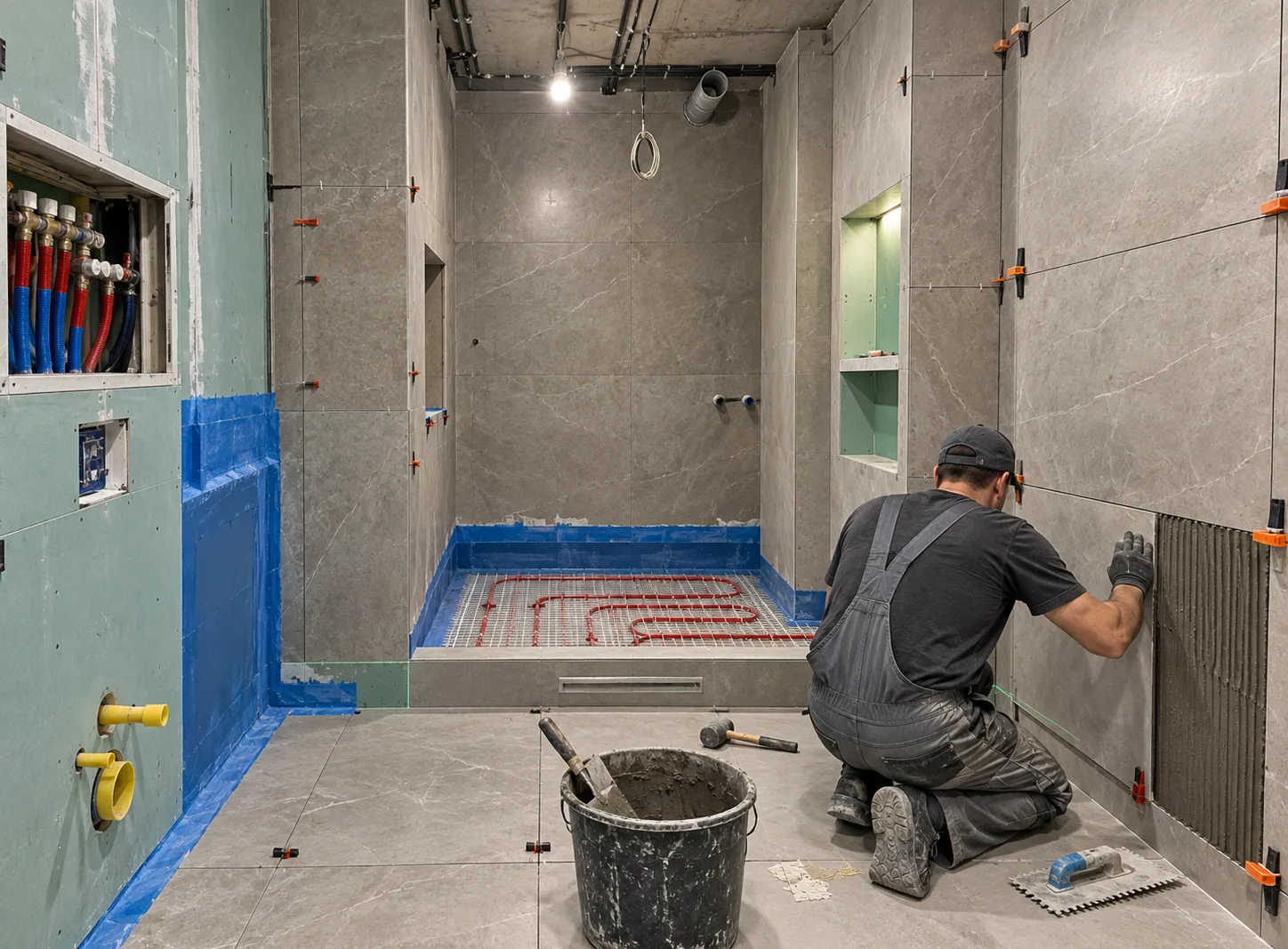 Renovation work in the family apartment at Aria Residence