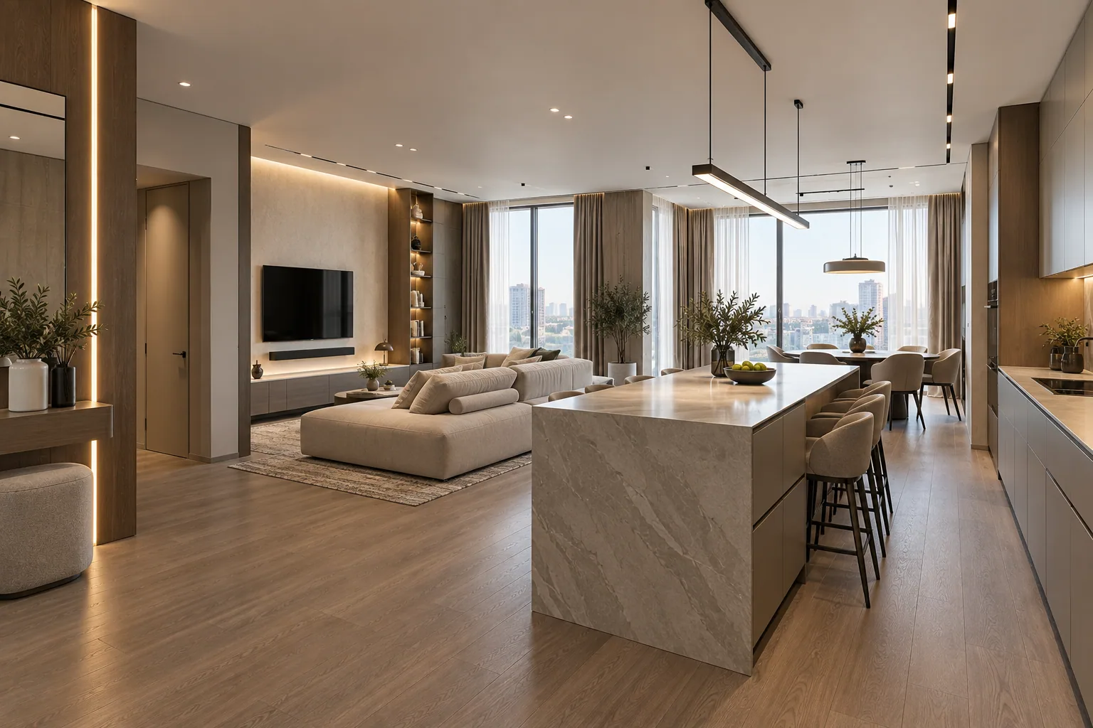Completed renovation of the family apartment at Aria Residence