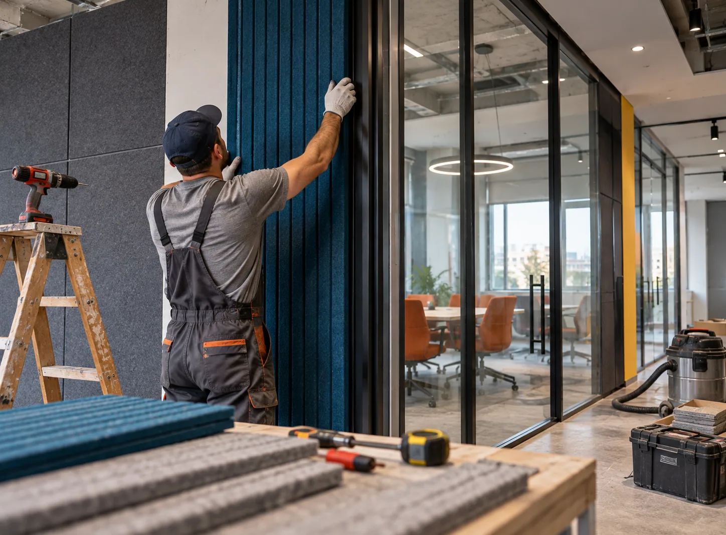 Renovation work in the office on Arshakunyats Street