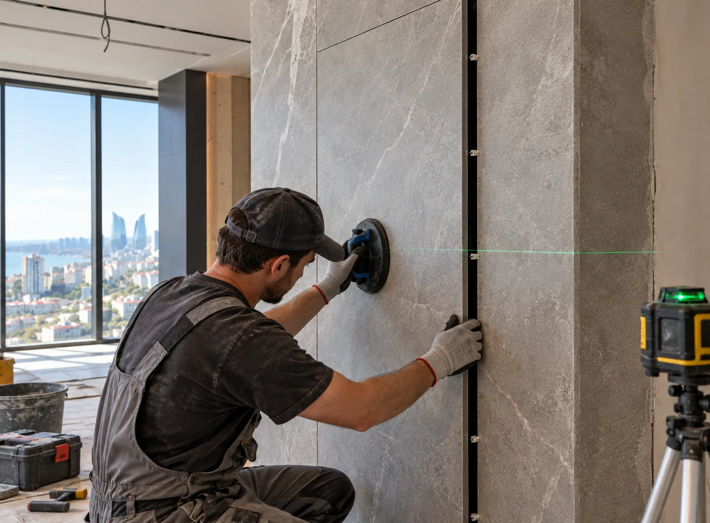 Renovation work in the apartment at Blue Sky Residence