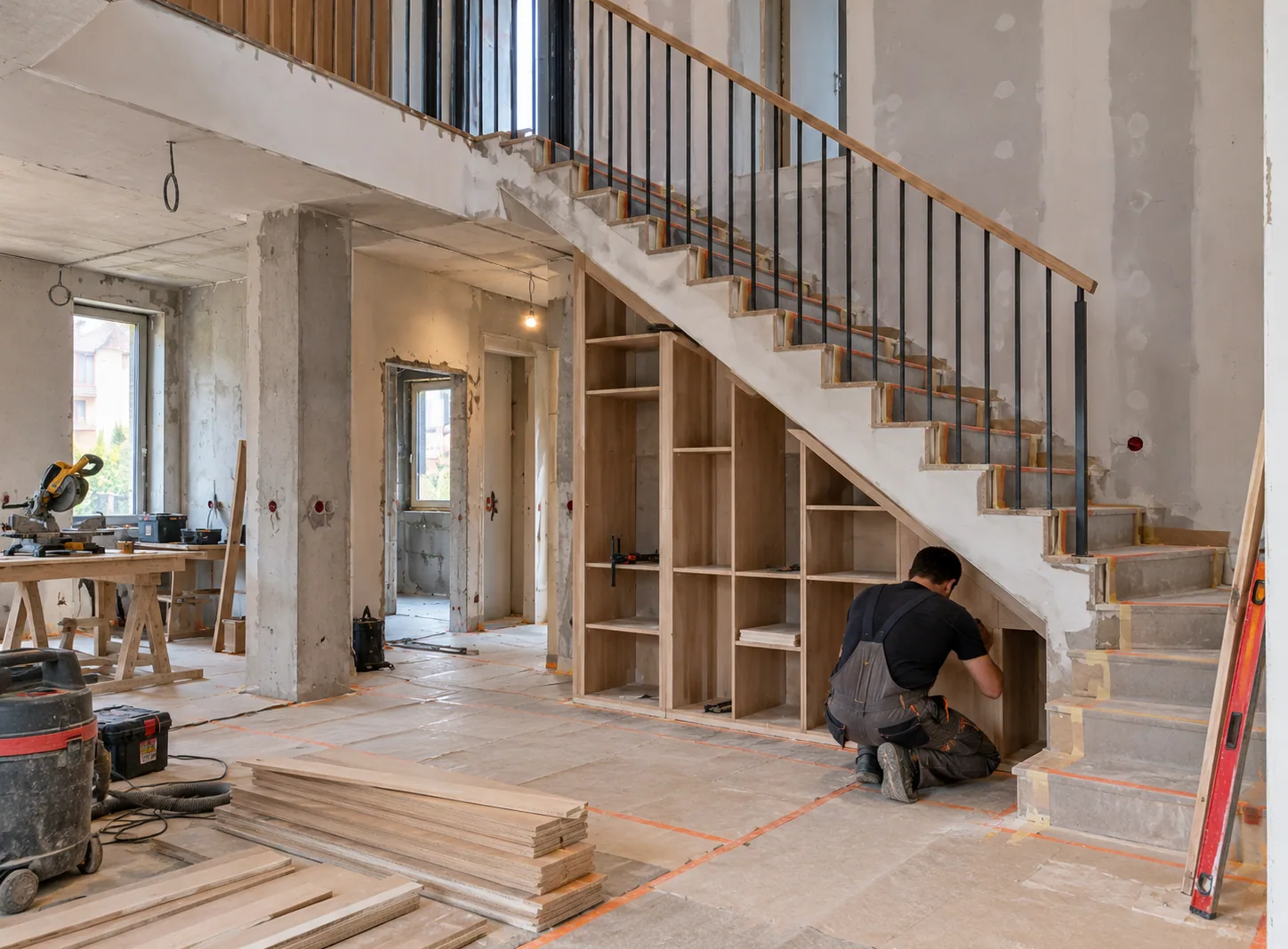 Renovation work in the townhouse at Noyan Tun