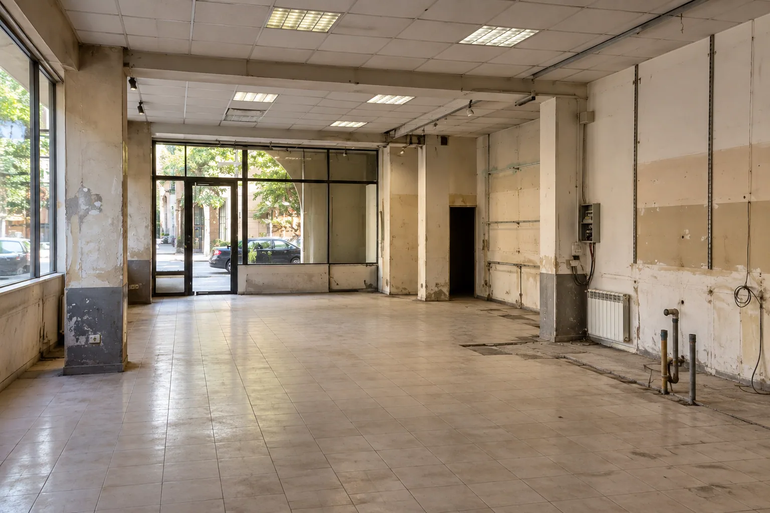 Starting condition of the coffee shop on Saryan Street