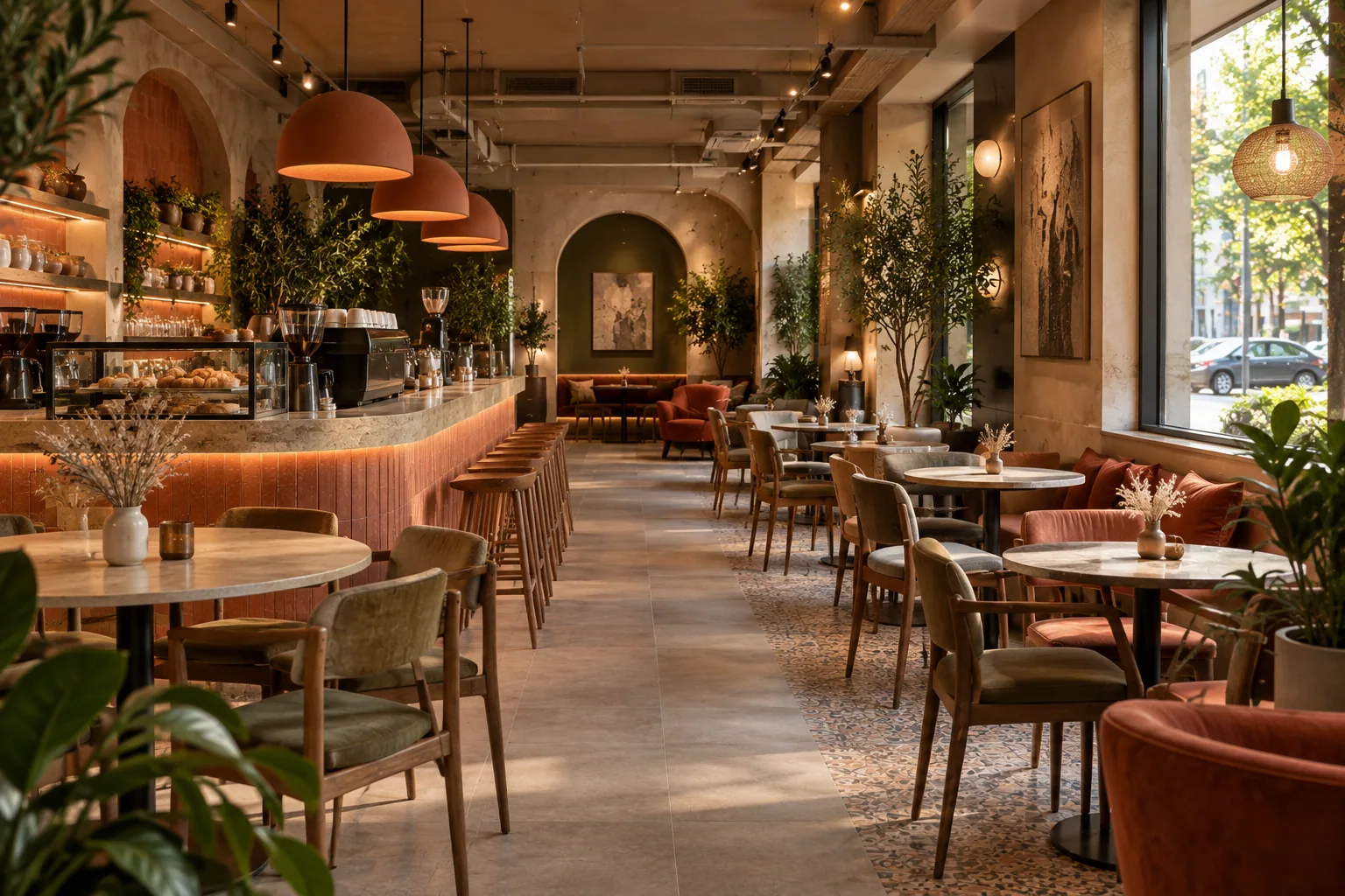 Completed renovation of the coffee shop on Saryan Street