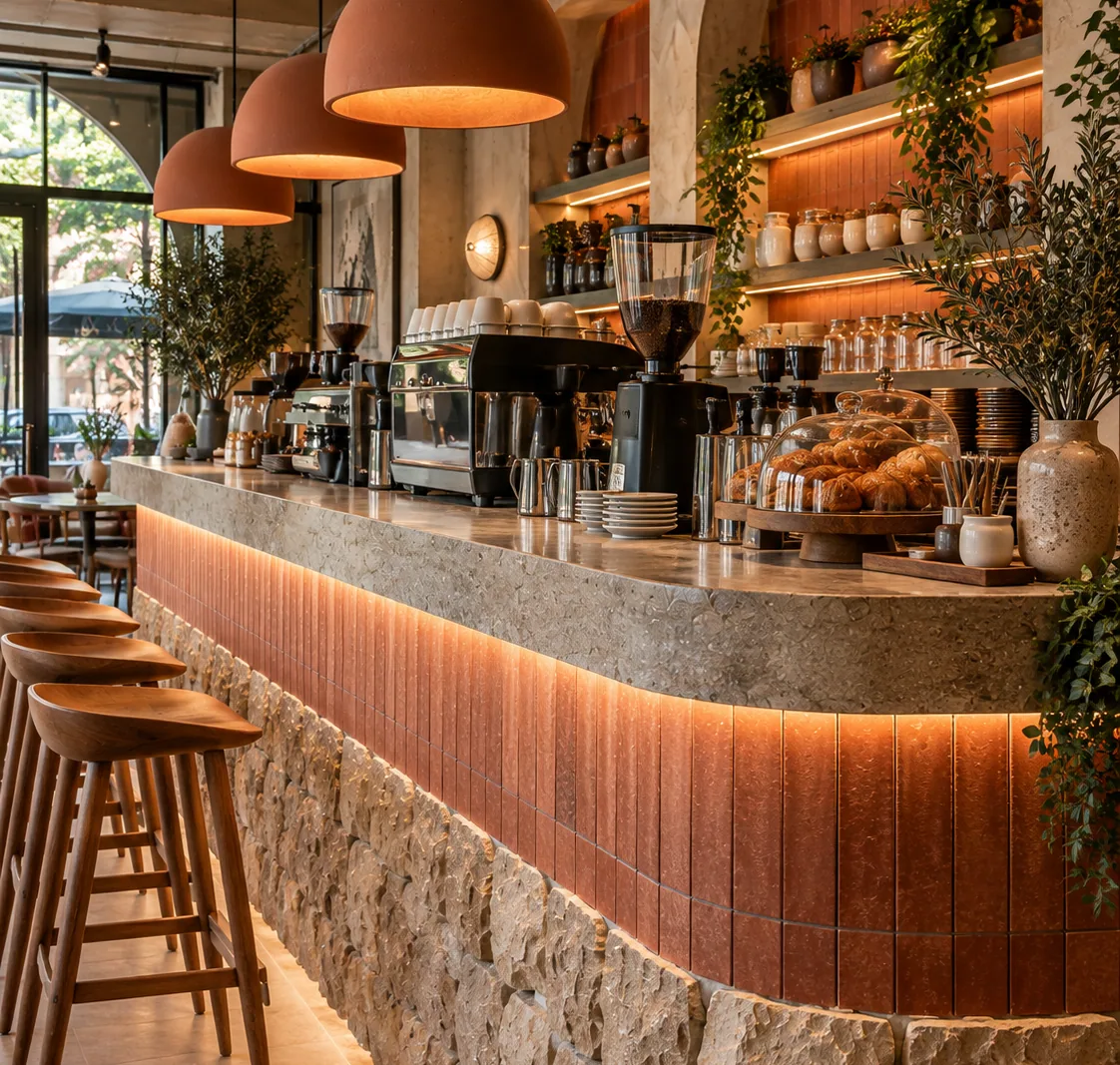 Completed renovation of the coffee shop on Saryan Street