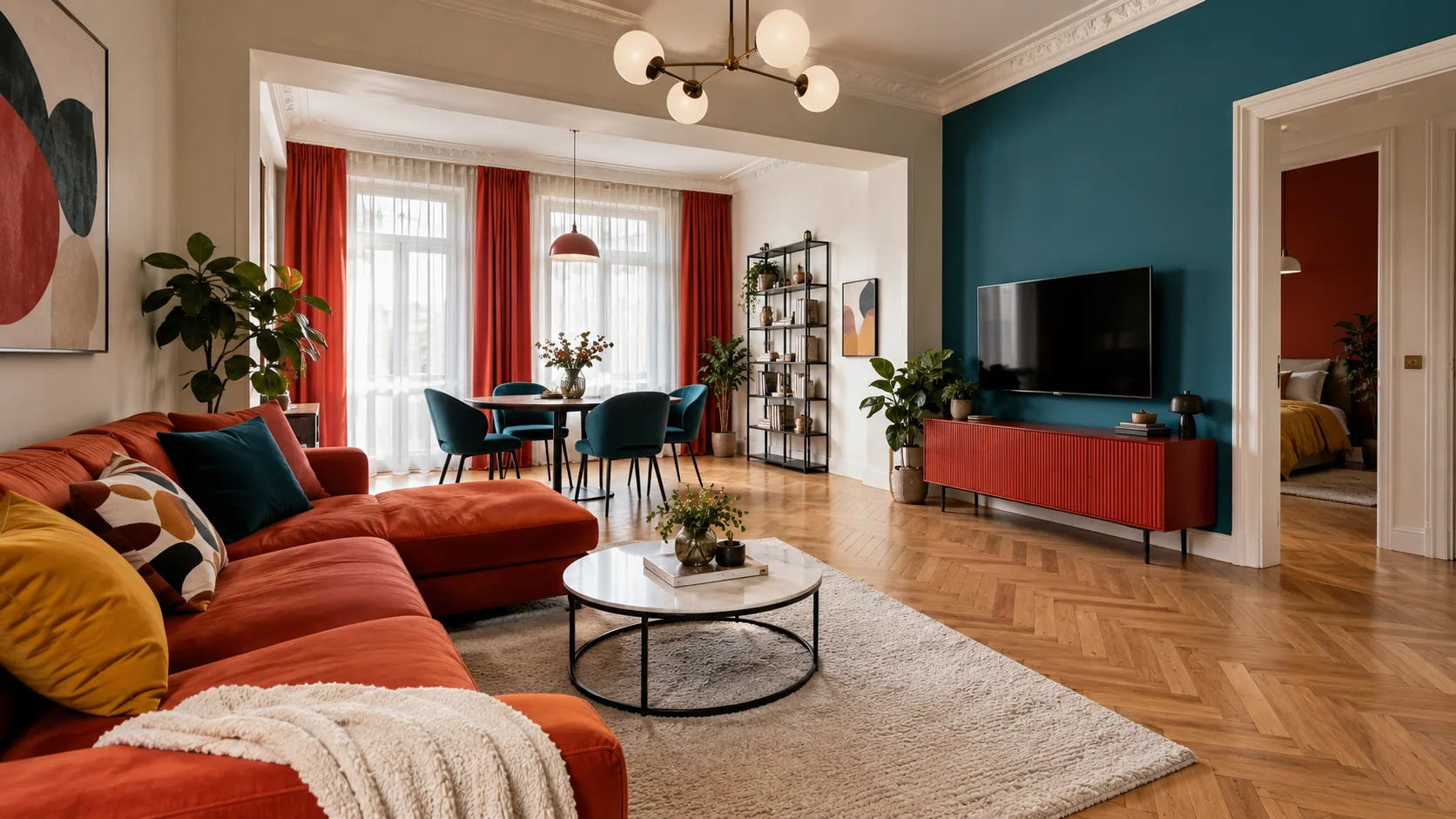 Main view of the apartment on Sayat-Nova Avenue
